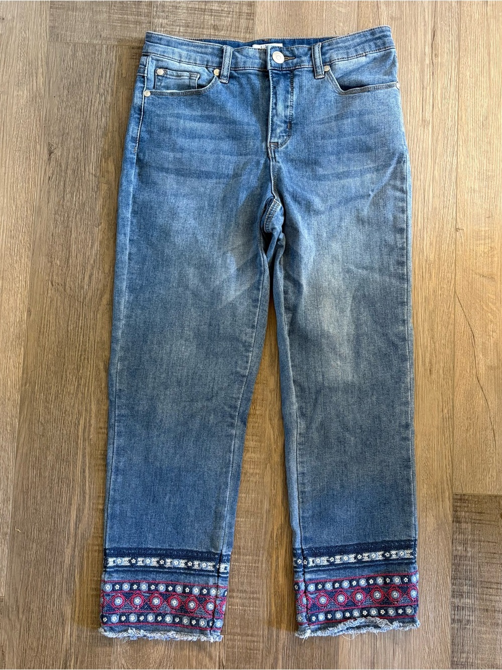Tribal Jeans Audrey Straight Leg Crop